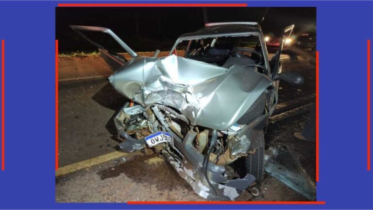 Vídeo – Dois homens ficar feridos após colisão com carreta que invadiu pista contraria na BR-060