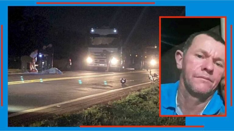 Motocilista morre atropelado ao tentar atravessar BR-163 em Caarapó