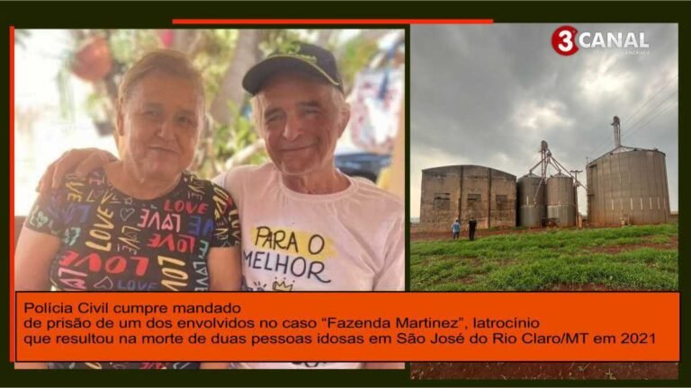 Polícia cumpre mandado de prisão a um dos envolvidos no caso de latrocínio que resultou na morte de duas pessoas idosas