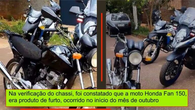 Harrisson de Figueiredo – GMD recupera motocicleta roubada em Dourados