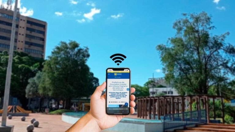 Com Infovia Digital, Prefeitura de Dourados instala internet gratuita em praças e parques