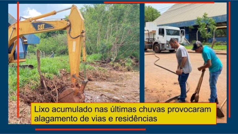 Prefeitura faz limpeza do Córrego Rego D’Água na região do Cachoeirinha