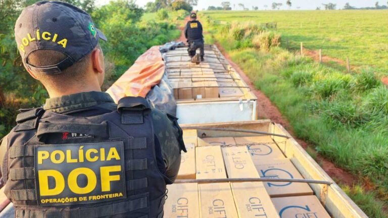Carreta com carga de cigarro avaliada em R$ 3 milhões é apreendida pelo DOF