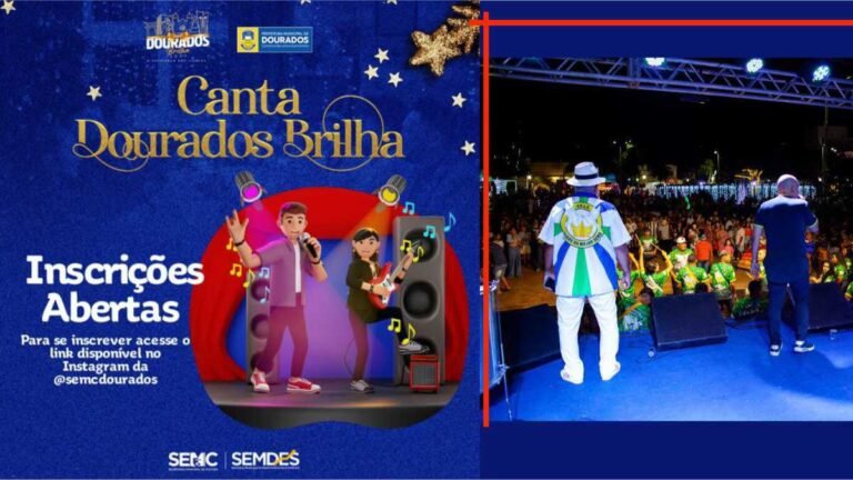 Prefeitura abre inscrições para apresentações culturais do Dourados Brilha 2023