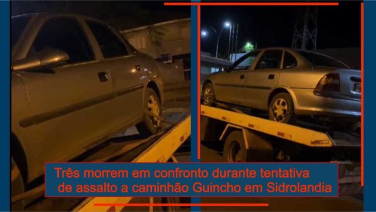 Tentativa de assalto a caminhão guincho termina em troca de tiros e três mortes