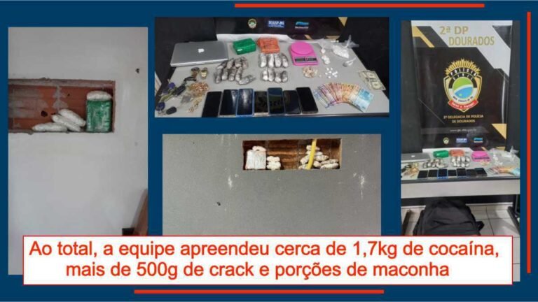 Coordenada pela mãe e pelos filhos, boca de fumo é fechada pela Polícia Civil e familia presa em Dourados