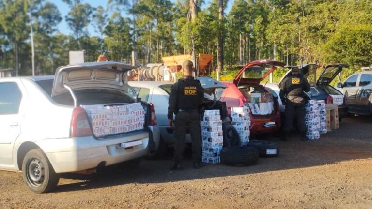 Vídeo – DOF intercepta comboio de Cinco veículos sendo apreendidos 300 mil reais em materiais ilegais
