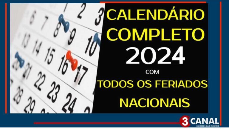 O Governo de MS divulgou os dias de feriados e os pontos facultativos no ano de 2024 (CONFIRA)