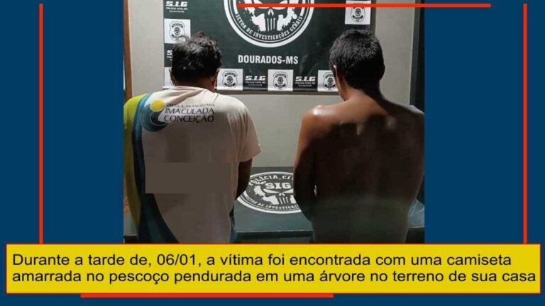 Aldeia Bororó – Marido e sobrinho mata mulher e simularam suicídio para roubar dinheiro de benefício social 