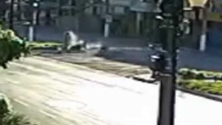 Veja o video do momento do acidente – Auxiliar morre após colisão entre motos na Marcelino/Aquidauana