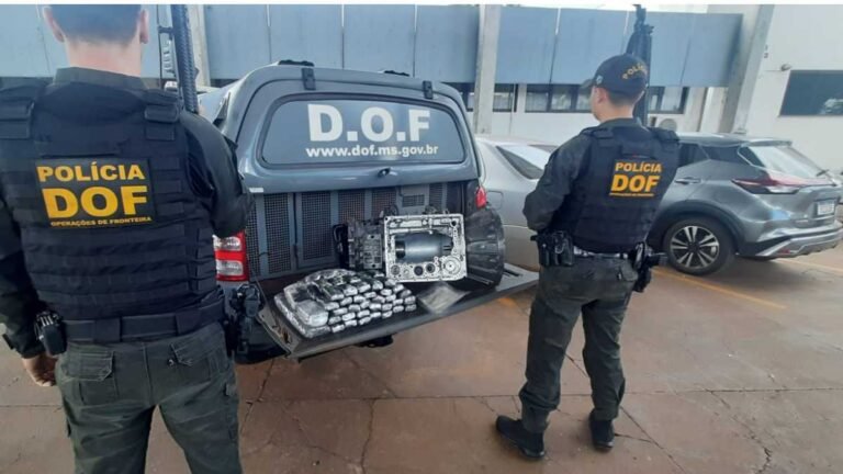 Haxixe marroquino que seguia para CG dentro de caixa de câmbio é apreendido pelo DOF em Maracaju