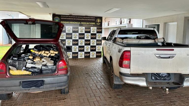 Vídeo – Mais de 300 quilos de maconha em veículo são apreendidos pelo DOF em Dourados