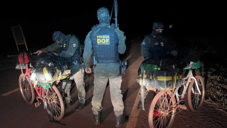 Tráfico formiguinha – Homem que seguia com maconha em bicicletas é preso na região de Dourados