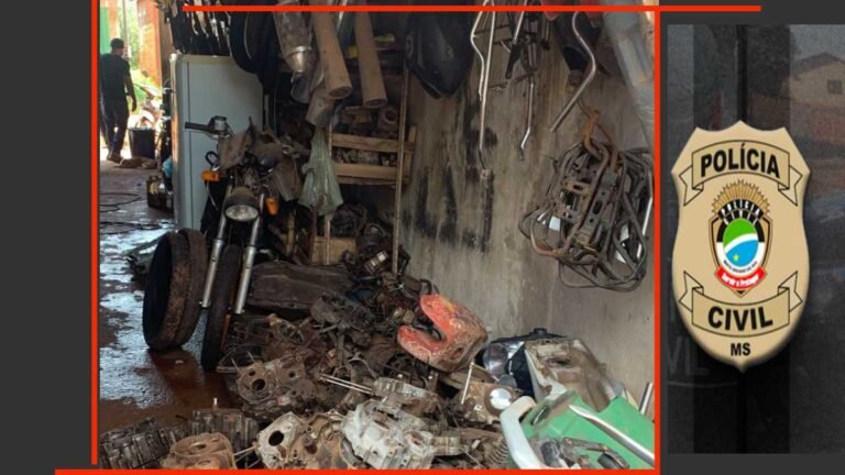 Polícia Civil prende em flagrante autor de receptação e recupera dois motores de motocicletas furtadas