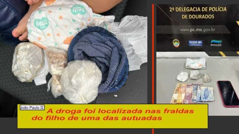 João Paulo II – Polícia Civil prende duas mulheres por tráfico de drogas em Dourados