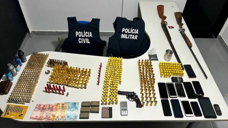Homem é preso por posse irregular de munições e armas de fogo
