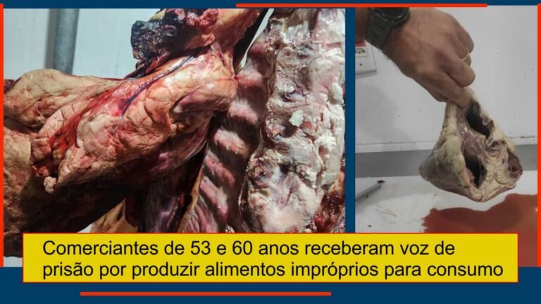 Dois comerciantes são presos por expor a venda produtos impróprios para o consumo