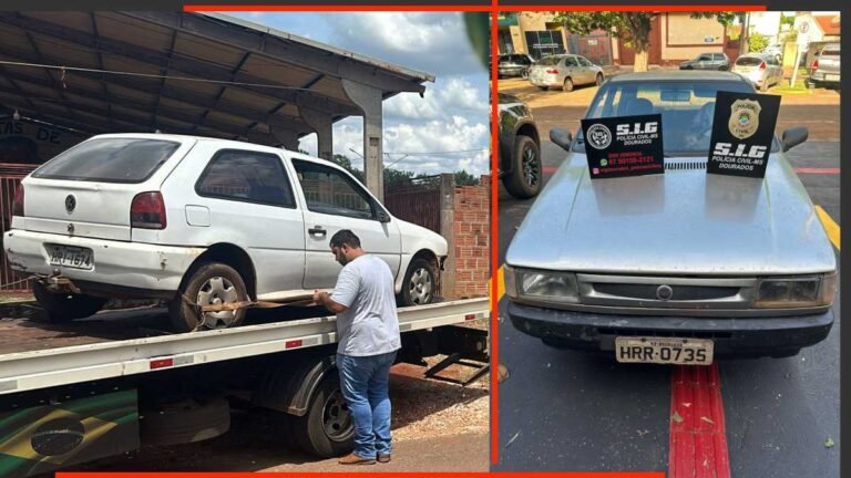 Polícia Civil recupera dois veículos furtados e prende o receptador em Dourados
