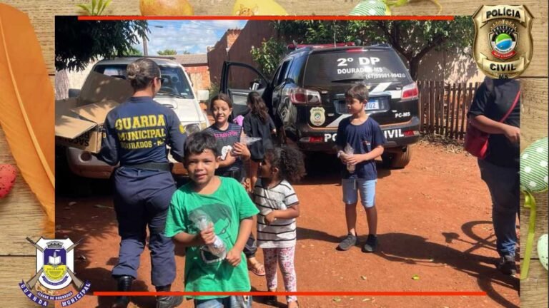 Polícia Civil e Guarda Municipal realizam Páscoa Solidária em Dourados