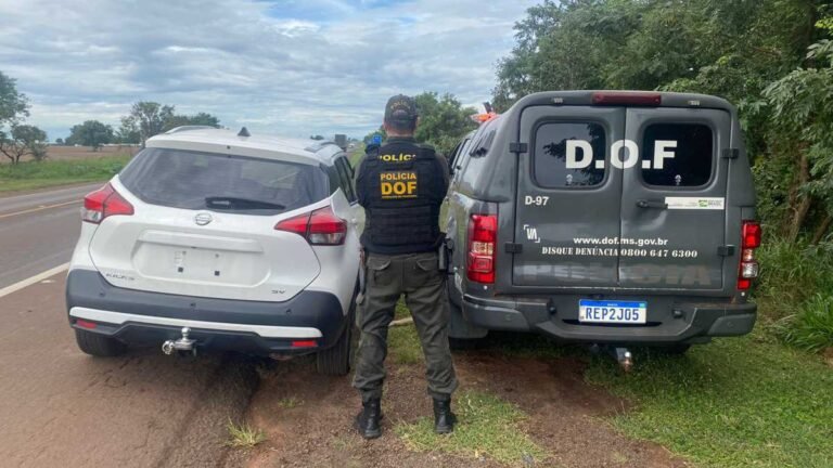 Veículo roubado no Mato Grosso é recuperado pelo DOF 
