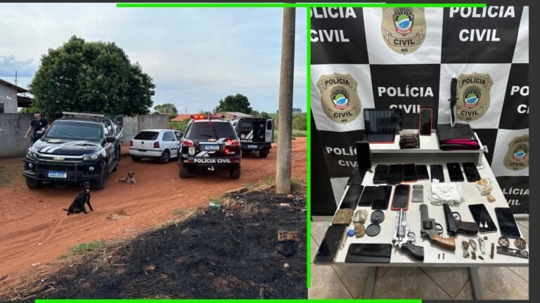 Polícia Civil prende cinco pessoas por tráfico de drogas, associação e posse irregular de arma de fogo