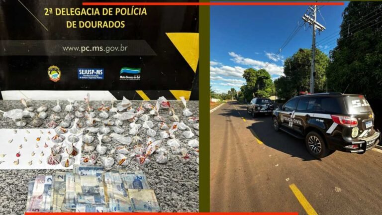 Aldeia Jaguapiru – Polícia Civil prende homem em flagrante por tráfico de drogas em Dourados
