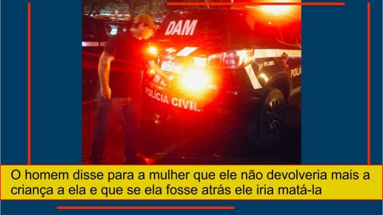 Polícia Civil encontra criança sequestrada pelo próprio pai em Dourados