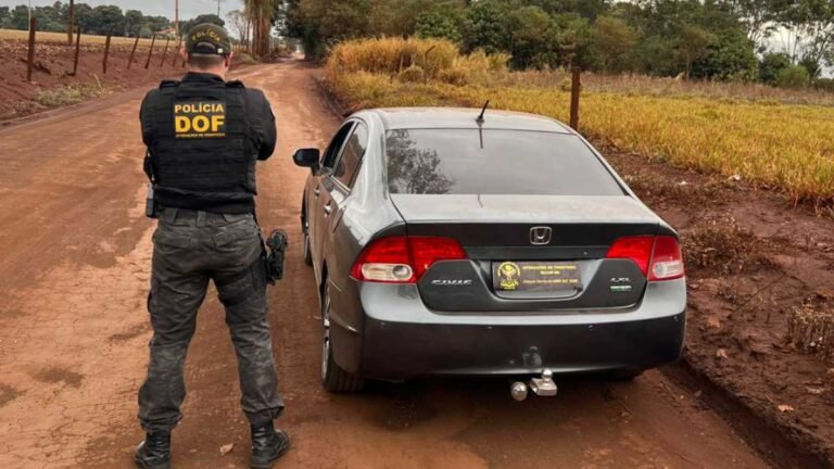 Travessão do Castelo – Veículo com registro criminal por estelionato é recuperado pelo DOF em Dourados