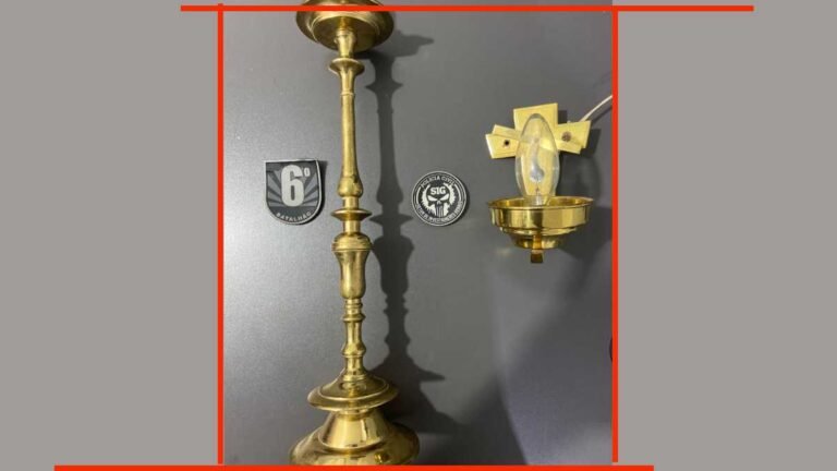 Polícia Civil e PM recupera objetos furtados na igreja Nossa Senhora da Candelária 
