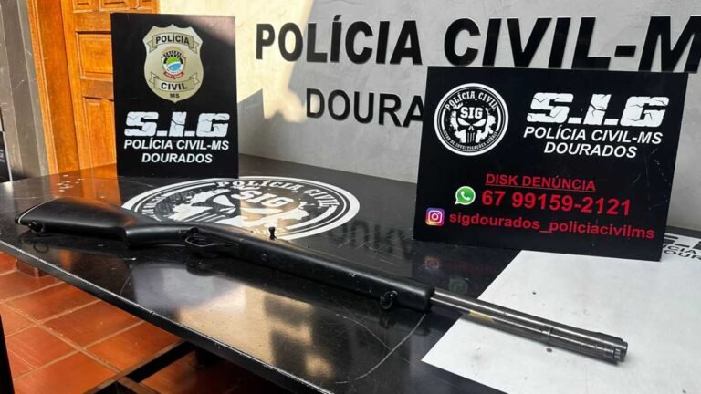 Homem é preso pela Polícia Civil em Dourados, por disparos de arma de fogo