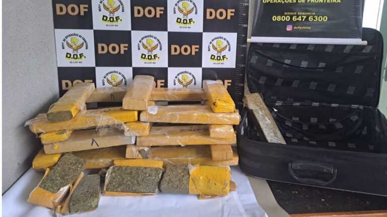 Vila Valderez – Homem é preso pelo DOF por tráfico de drogas em Dourados