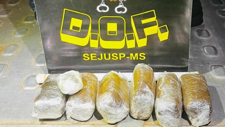 Homem que seguia com haxixe para São Paulo é preso pelo DOF em Caarapó