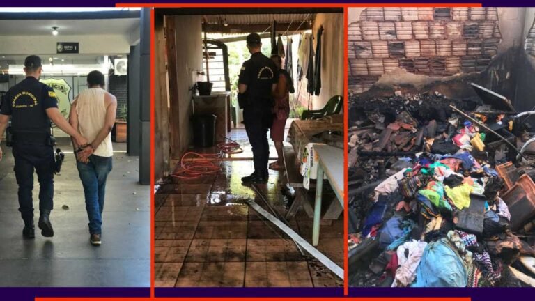 Canaã IV – Filho ateia fogo na casa da mãe e imóvel fica completamente destrido