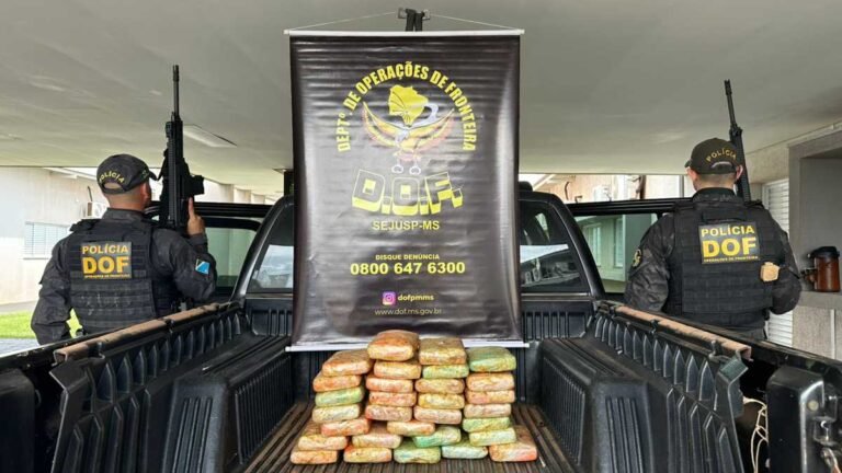 DOF realiza apreensão milionária de cocaína avaliada em R$ 2,4 milhões em Deodápolis