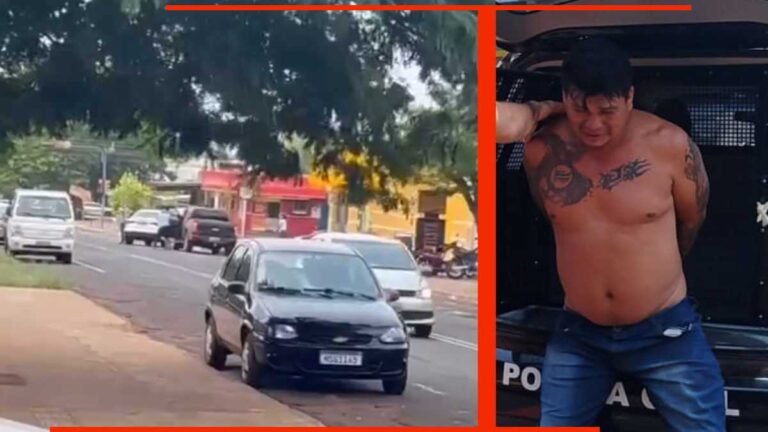 Vídeo – Após atirar contra policiais, suspeito de feminicídio é preso na Aldeia Jaguapiru em Dourados
