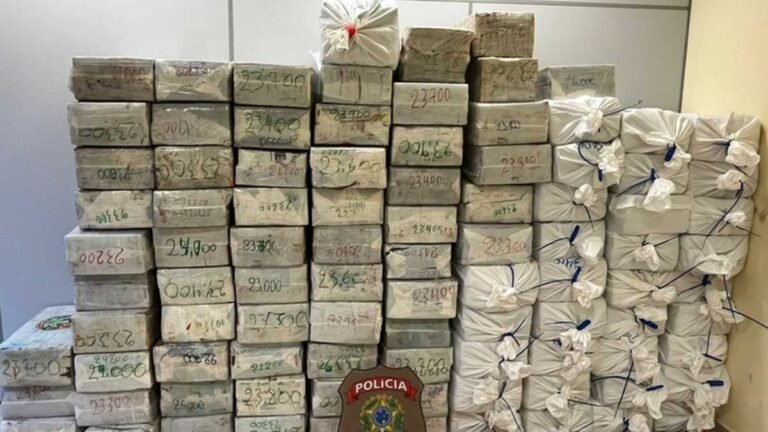 PF apreende caminhão com cerca de 2 toneladas de maconha na MS-295