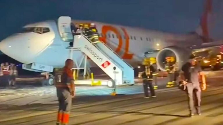Avião colide com carro em pista do Aeroporto do Galeão, no Rio