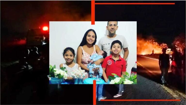 Tentativa de ultrapassagem deixa três pessoas da mesma família m0rtas em acidente na BR-060