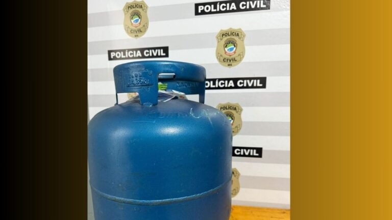 Polícia Civil prende suspeito por furtar botijão de gás de uma residência em Batayporã