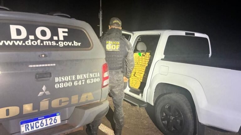 DOF apreende adolescente de 16 anos com mais de 800 quilos de droga avaliado em quase R$ 2 milhões