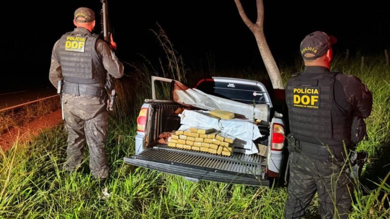 DOF apreende mais de 400 quilos de drogas em Ponta Porã, Na ação, ninguém foi preso