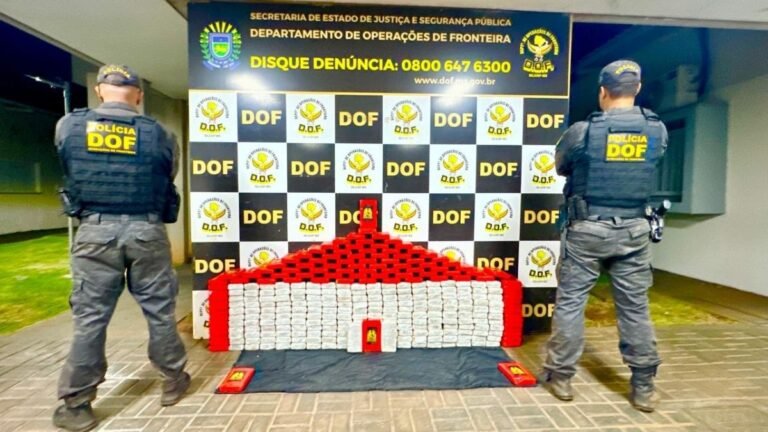 R$ 18 milhões – DOF apreende cocaína e pasta base de cocaína em caminão de soja em Dourados