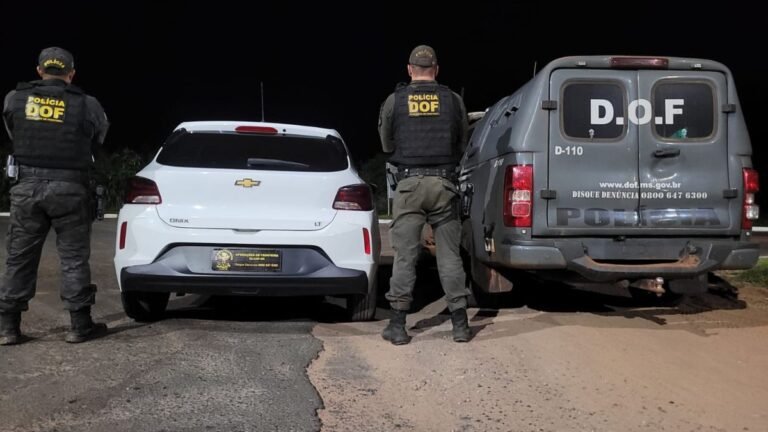 Veículo furtado no Paraná é recuperado pelo DOF em Tacuru