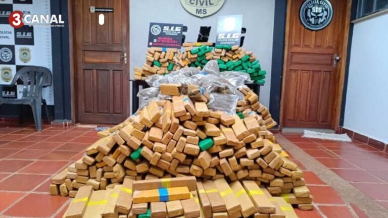 Ação conjunta entre Polícia Civil de MS e SP resulta na apreensão de mais de uma tonelada de drogas em Dourados