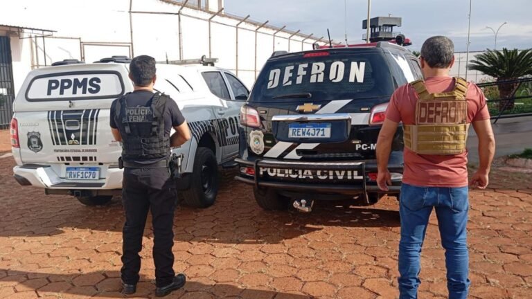 PED – Polícias Civil e Penal cumprem mandado de prisão em ação conjunta em presídio de Dourados