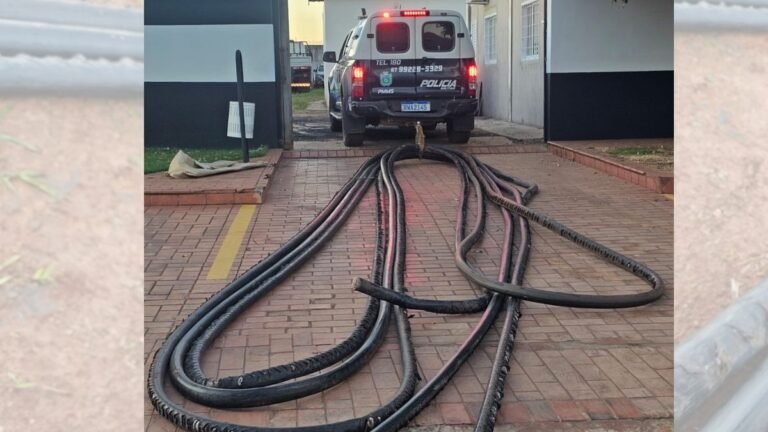 Polícia Militar prende homem em flagrante por furto de cabos telefônicos