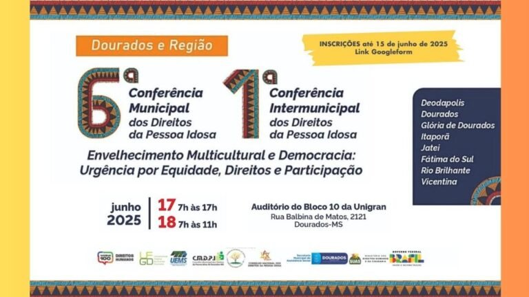 Dourados sedia conferências sobre direitos da pessoa idosa com participação regional