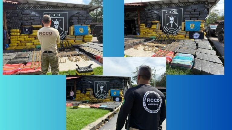 FICCO/AM apreende mais de 6 toneladas de entorpecentes transportados em lancha usada por facção criminosa na Amazônia