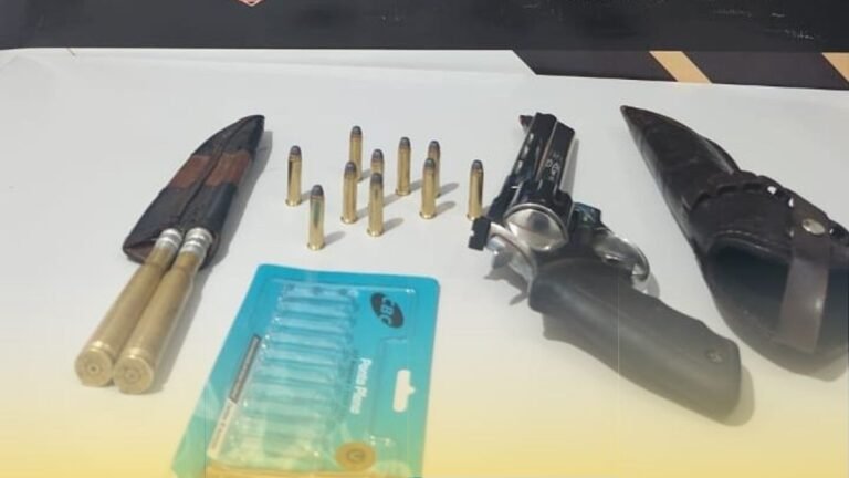 Policiais civis apreendem arma de fogo e autua homem por posse/porte ilegal em Dourados
