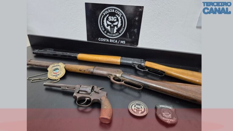Polícia Civil apreende armas de fogo após denúncia ligada a acidente de trânsito 